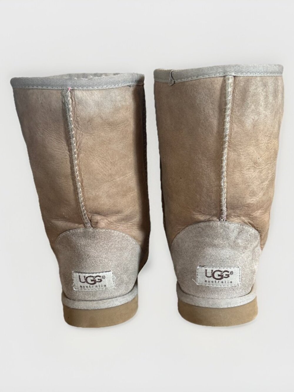 UGG Australia 5825 Womens Classic Mid Calf Boots Suede Sheepskin Chestnut Size 7 - Picture 2 of 11